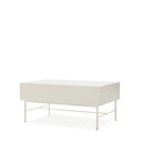 Mesa de centro elevable OSLO en lacado perla