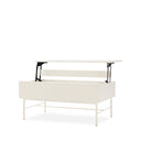 Mesa de centro elevable OSLO en lacado perla