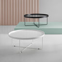Mesa de centro BRUNO redonda en blanco