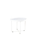 Mesa de centro DAVE redonda en blanco