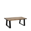 Mesa de centro KABIR en acacia y metal