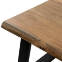 Mesa de centro KABIR en acacia y metal