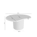 Mesa de centro MUKUL en madera efecto cemento