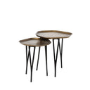Set de mesas de centro PUNJABI en aluminio cobre