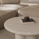 Mesa de centro LUIGI efecto travertino