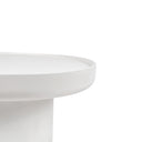 Mesa de centro RODNEY redonda en blanco
