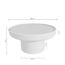 Mesa de centro RODNEY redonda en blanco