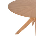 Mesa CARMEL de 120 cm, en roble, vista lateral