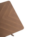 Mesa HELGA de 180 cm, en nogal, vista frontal