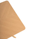 Mesa HELGA de 180 cm, en roble, vista frontal