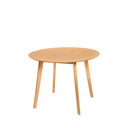 Mesa MONNA 100, en roble, vista en perspectiva