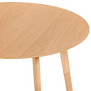 Mesa MONNA 100, en roble, vista lateral