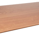 Mesa ALICE 120, en roble, vista frontal