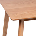 Mesa MARIE 140, en roble, vista lateral