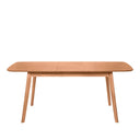 Mesa ENMA 120, en roble, vista frontal