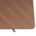 Mesa HELGA de 140 cm, en nogal, vista lateral