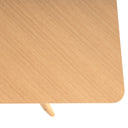 Mesa HELGA de 140 cm, en roble, vista lateral