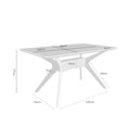 Croquis de medidas — Mesa HELGA de 140 cm