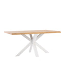 Mesa GRACE de 140 cm, en blanco, vista en perspectiva