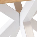 Mesa GRACE de 140 cm, en blanco, vista frontal