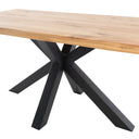 Mesa GRACE de 160 cm, en negro, vista lateral