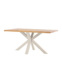 Mesa GRACE de 160 cm, en beige, vista en perspectiva