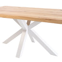 Mesa GRACE de 220 cm, en blanco, vista lateral