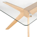Mesa DELLA de 160 cm, en roble, vista lateral