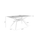Croquis de medidas — Mesa DELLA de 160 cm
