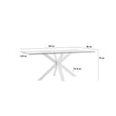 Croquis de medidas — Mesa DEMI de 140 cm