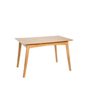 Mesa TORI, en roble, vista lateral