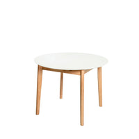 Mesa LIANA 100 Redonda Extensible Blanco