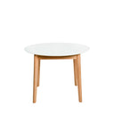 Mesa LIANA 100, en blanco, vista frontal