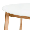 Mesa LIANA 100, en blanco, vista trasera