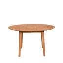 Mesa LIANA 100, en roble, vista frontal