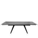 Mesa KELLY de 160 cm, en gris y negro, vista frontal