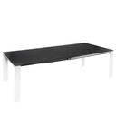 Mesa JANET 140, en negro y blanco, vista de conjunto