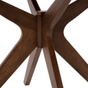 Mesa CARMEL de 100 cm, en nogal, vista frontal