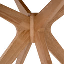 Mesa CARMEL de 100 cm, en roble, vista frontal