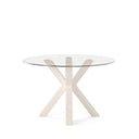 Mesa JADE de 100 cm, en beige, vista lateral