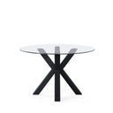 Mesa JADE de 120 cm, en negro, vista lateral