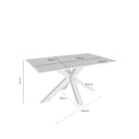 Croquis de medidas — Mesa JOYCE de 140 cm