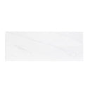 Mesa JOYCE de 160 cm, en blanco con pata negra, vista frontal