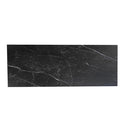 Mesa JOYCE de 160 cm, en negro con pata negra, vista frontal