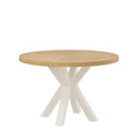 Mesa BEVERLY de 100 cm, en beige, vista en perspectiva