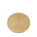 Mesa BEVERLY de 100 cm, en beige, vista lateral
