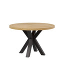 Mesa BEVERLY de 120 cm, en negro, vista en perspectiva