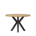 Mesa BEVERLY de 120 cm, en negro, vista lateral