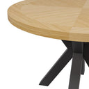 Mesa BEVERLY de 120 cm, en negro, detalle del acabado