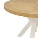 Mesa BEVERLY de 120 cm, en beige, vista frontal